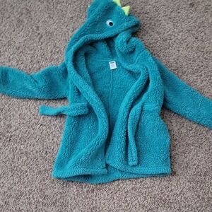 Old Navy Turquoise Fleece Bath Robe